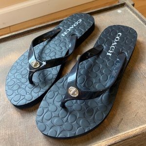 Coach flip flops